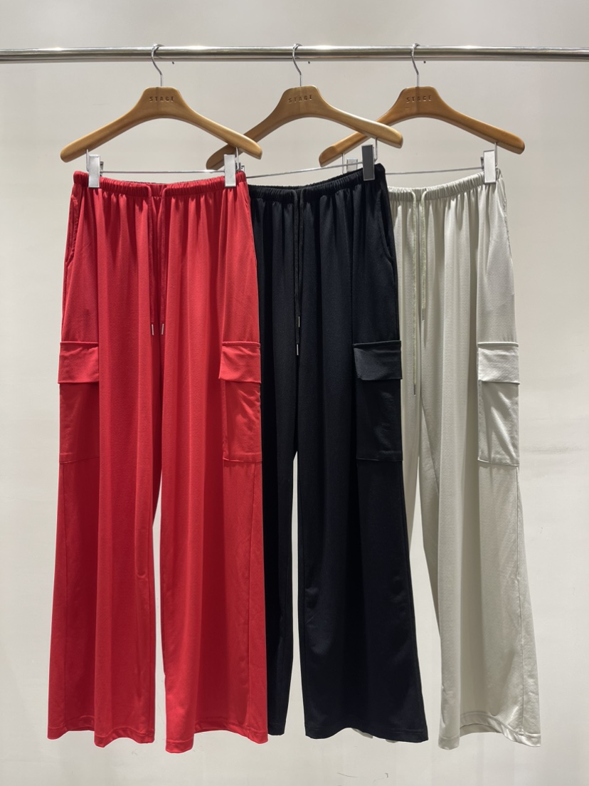 STAGE韓國直郵㊣女裝新品25春夏休閑時尚推薦人氣休閑褲透明STAGE休閑褲