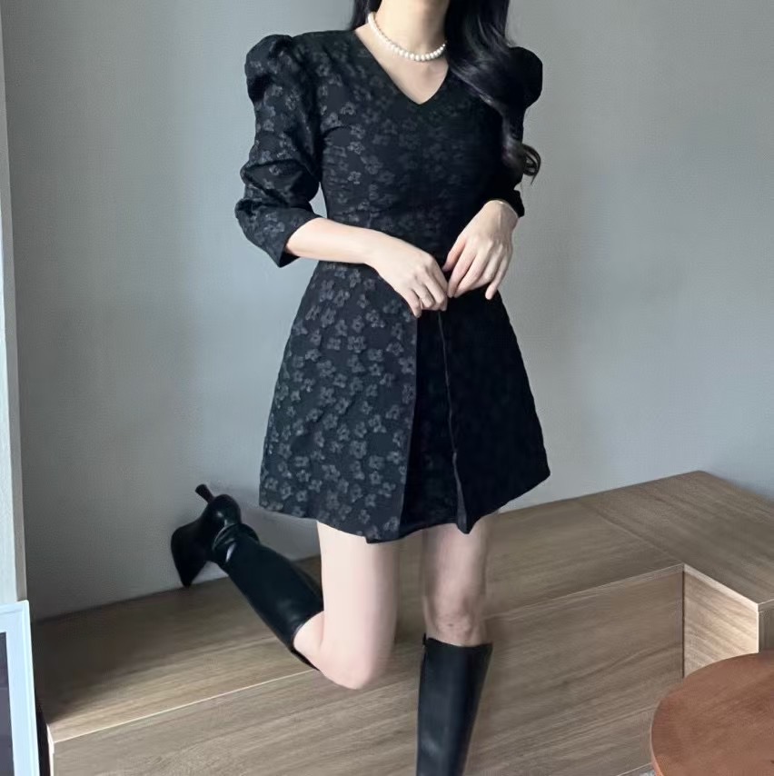 ALLURE韓國㊣直郵東大門代購女裝新款25春夏休閑人氣連衣裙ALLURE連衣裙圖色2