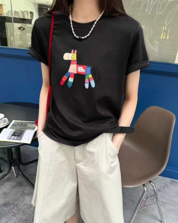 RICO韓國直郵㊣女裝新款人氣熱賣25春夏時尚推薦休閑T恤bling bling/RICOT恤