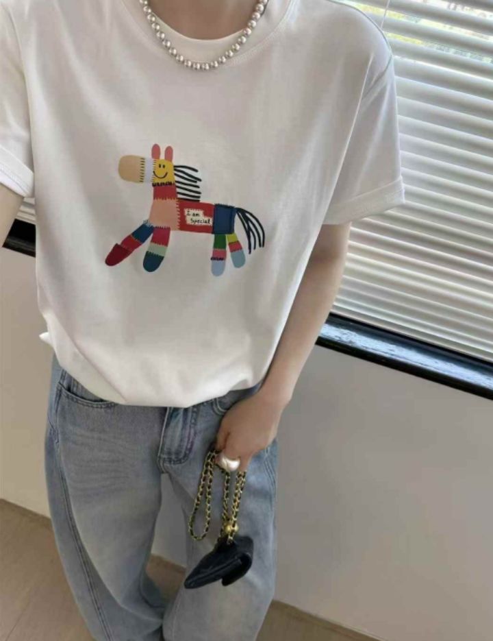 RICO韓國直郵㊣女裝新款人氣熱賣25春夏時尚推薦休閑T恤bling bling/RICOT恤