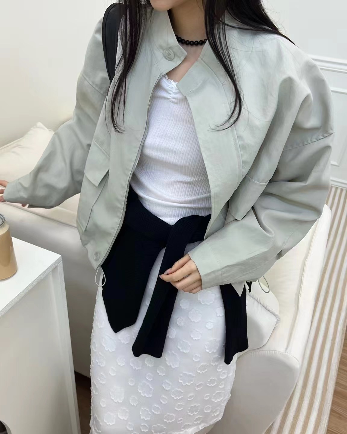 TERROIR韓國直郵㊣東大門實拍女裝新款人氣時尚25春夏熱賣夾克TERROIR夾克圖色2