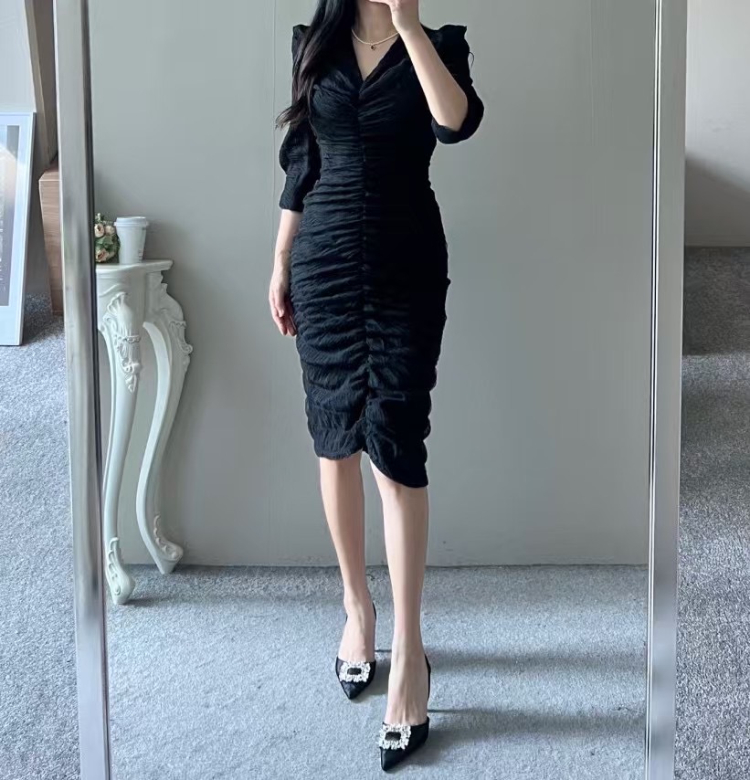 ALLURE韓國直郵㊣東大門實拍女裝新款人氣休閑熱賣連衣裙蕾絲ALLURE連衣裙圖色3