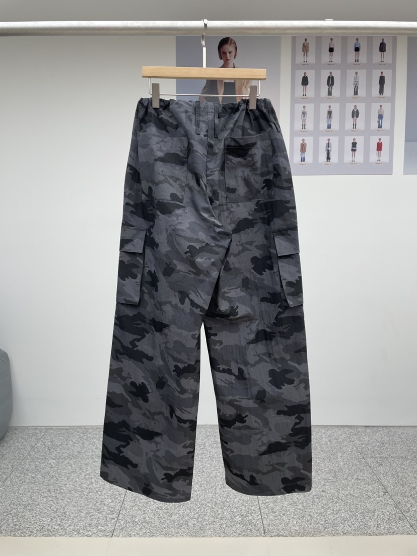 MADE-P韓國直郵㊣東大門實拍女裝新品休閑25春夏休閑褲迷彩MADE-P休閑褲
