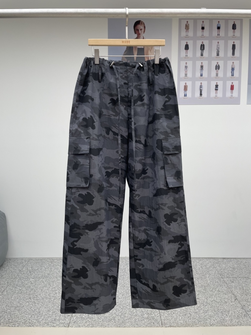 MADE-P韓國直郵㊣東大門實拍女裝新品休閑25春夏休閑褲迷彩MADE-P休閑褲圖色2