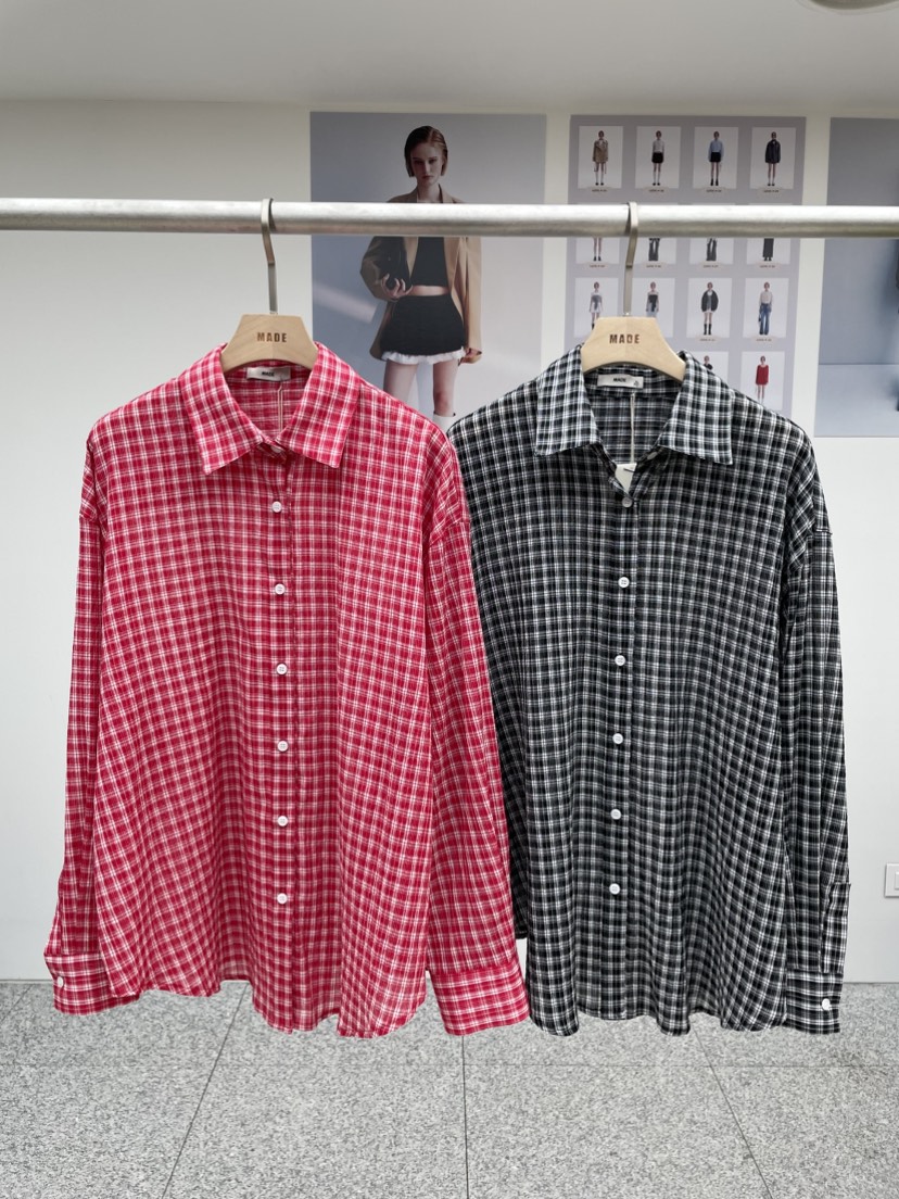 MADE-P韓國直郵㊣女裝新品25春夏人氣推薦休閑時尚襯衫蕾絲衫MADE-P襯衫/蕾絲衫