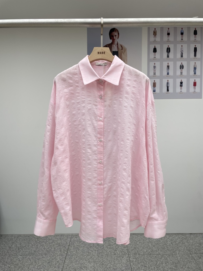 MADE-P韓國直郵㊣女裝新品25春夏人氣推薦休閑時尚襯衫蕾絲衫MADE-P襯衫/蕾絲衫圖色4