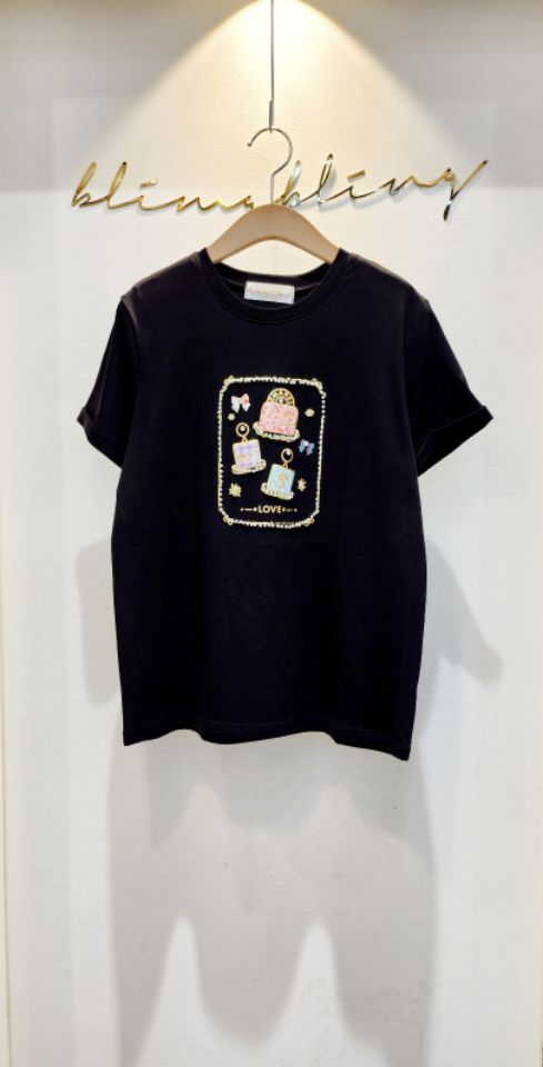 RICO韓國直郵㊣女裝新品時尚休閑人氣熱賣25春夏推薦T恤bling bling/RICOT恤
