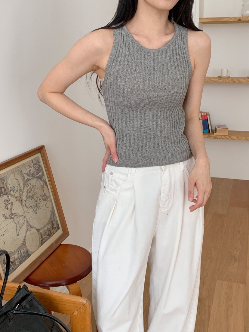 DARLUZ_MI直郵韓國代購㊣女裝新品熱賣25春夏時尚休閑吊帶背心DARLUZ_MI吊帶/背心圖色2
