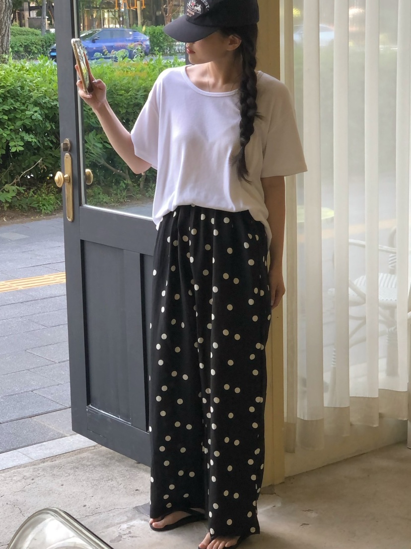 ONDO-P韓國直郵㊣東大門實拍女裝新款休閑推薦25春夏休閑褲亞麻ONDO-P休閑褲