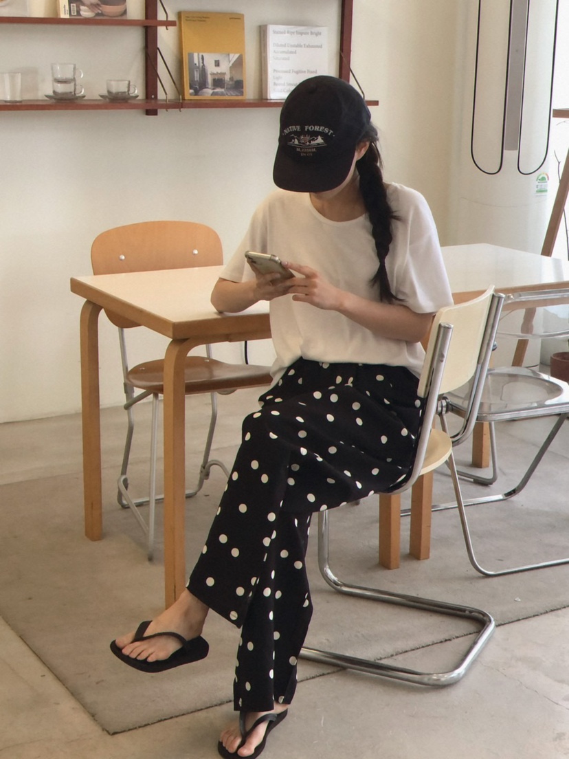 ONDO-P韓國直郵㊣東大門實拍女裝新款休閑推薦25春夏休閑褲亞麻ONDO-P休閑褲