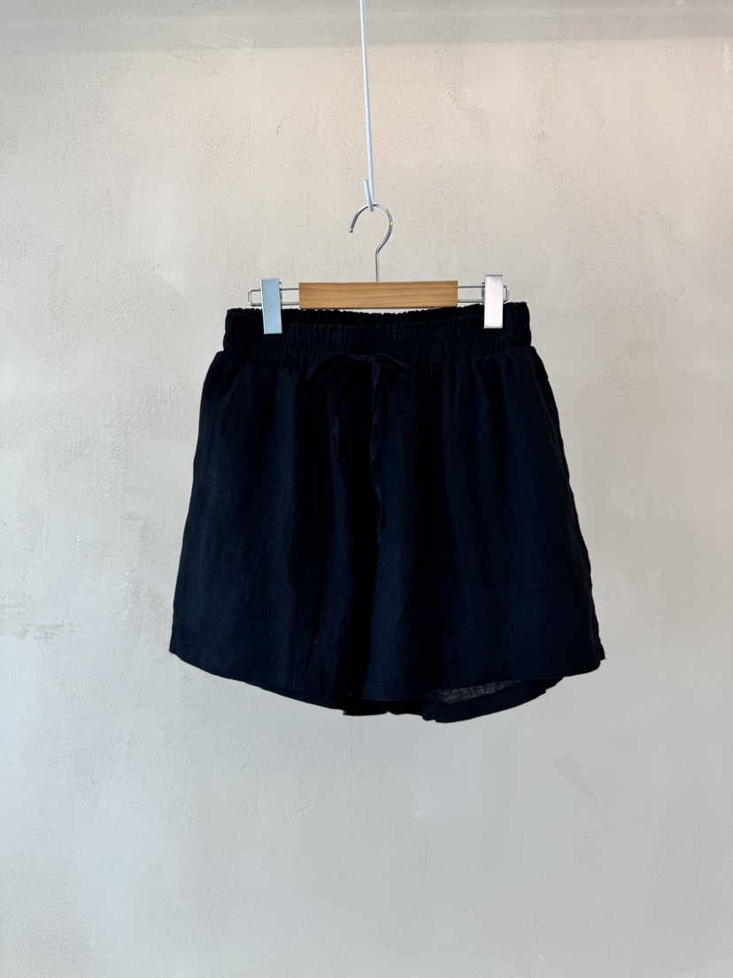 LAUNDRY韓國直郵㊣東大門實拍女裝新品推薦熱賣短褲褶皺亞麻LAUNDRY短褲圖色2