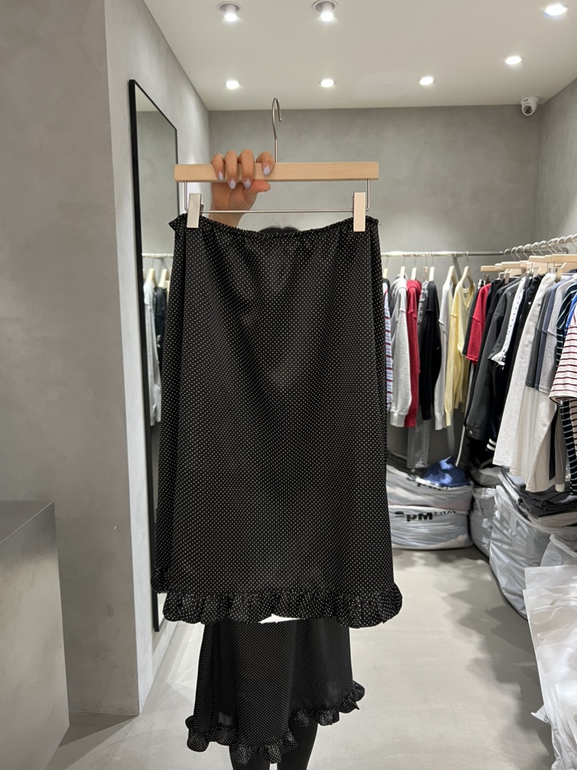 X-MOOD直郵韓國代購㊣女裝新品25春夏休閑推薦半身裙中短裙X-MOOD半身裙/中短裙