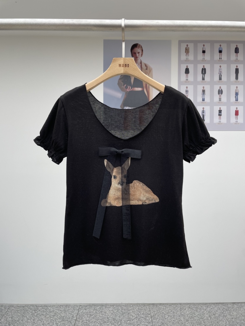 MADE-P韓國㊣直郵東大門代購女裝新品休閑推薦人氣25春夏T恤MADE-PT恤圖色2