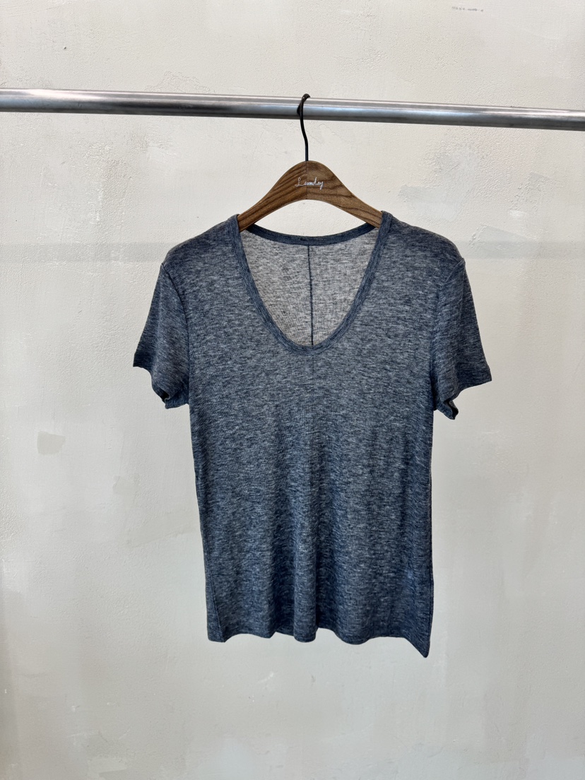 LAUNDRY韓國㊣直郵東大門代購女裝新品熱賣人氣時尚T恤亞麻LAUNDRYT恤圖色2