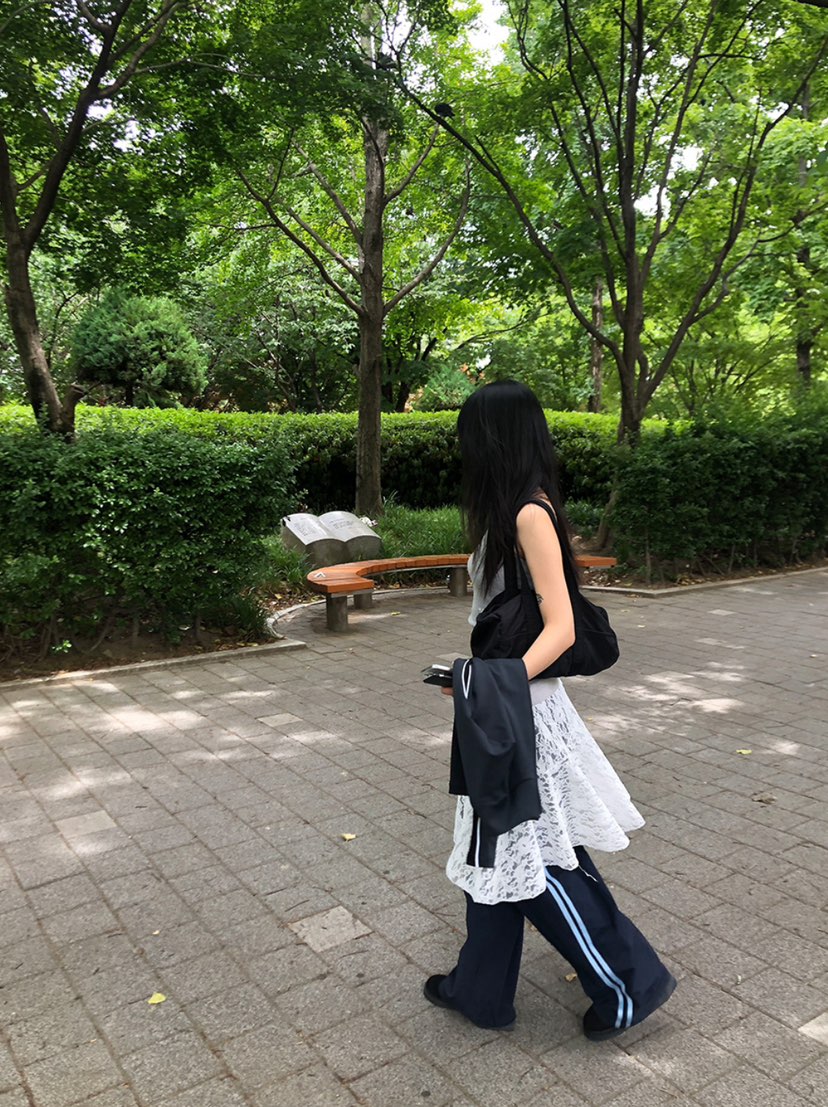 X-MOOD直郵韓國代購㊣女裝新款25春夏人氣半身裙中短裙蕾絲X-MOOD半身裙/中短裙