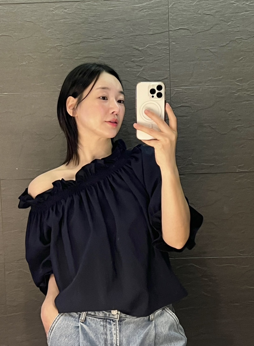 VERNI直郵韓國代購㊣女裝新品25春夏推薦休閑襯衫蕾絲衫露肩VERNI襯衫/蕾絲衫
