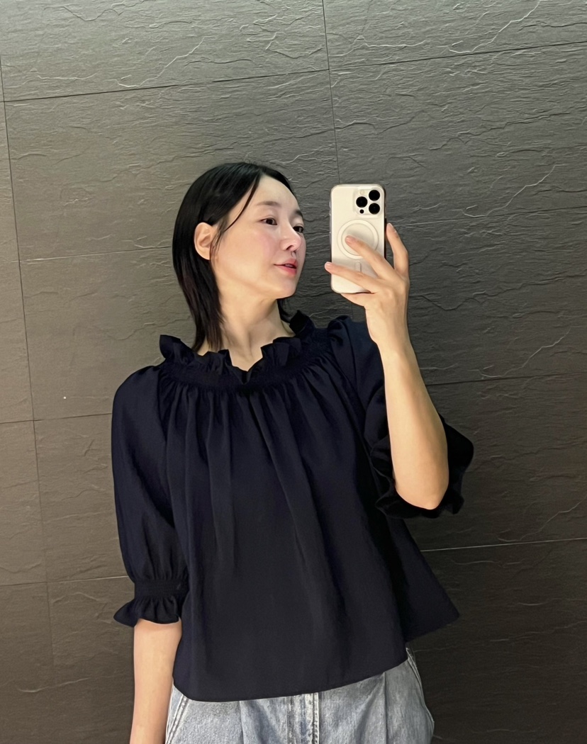 VERNI直郵韓國代購㊣女裝新品25春夏推薦休閑襯衫蕾絲衫露肩VERNI襯衫/蕾絲衫