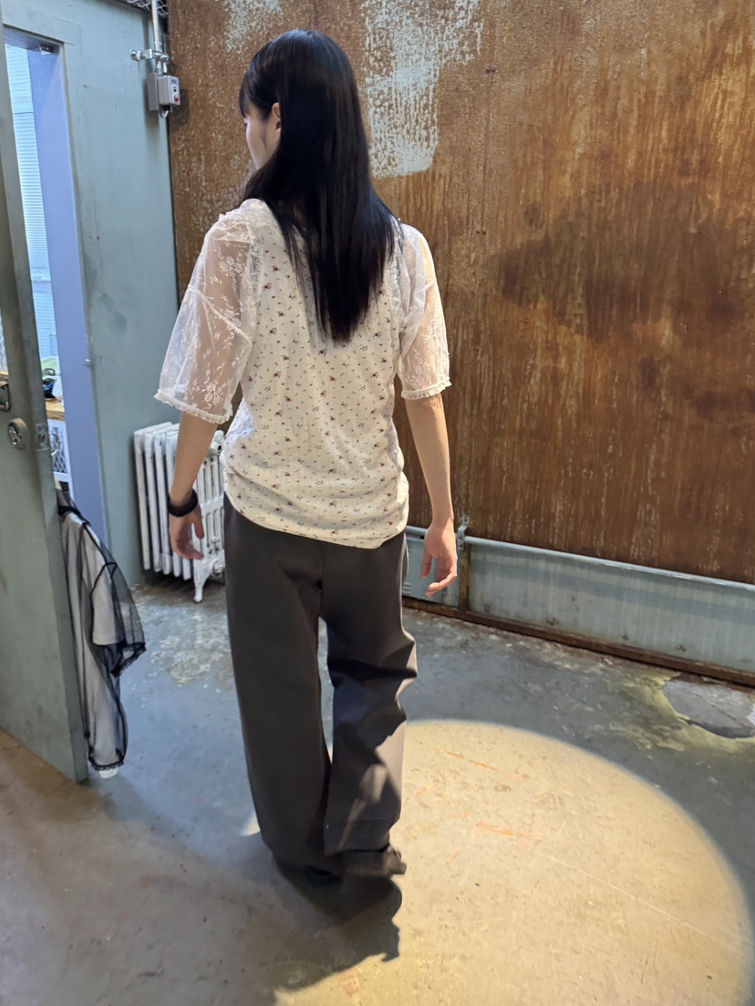 FRANC—L直郵韓國代購㊣女裝新品休閑時尚襯衫蕾絲衫不含內搭FRANC襯衫/蕾絲衫