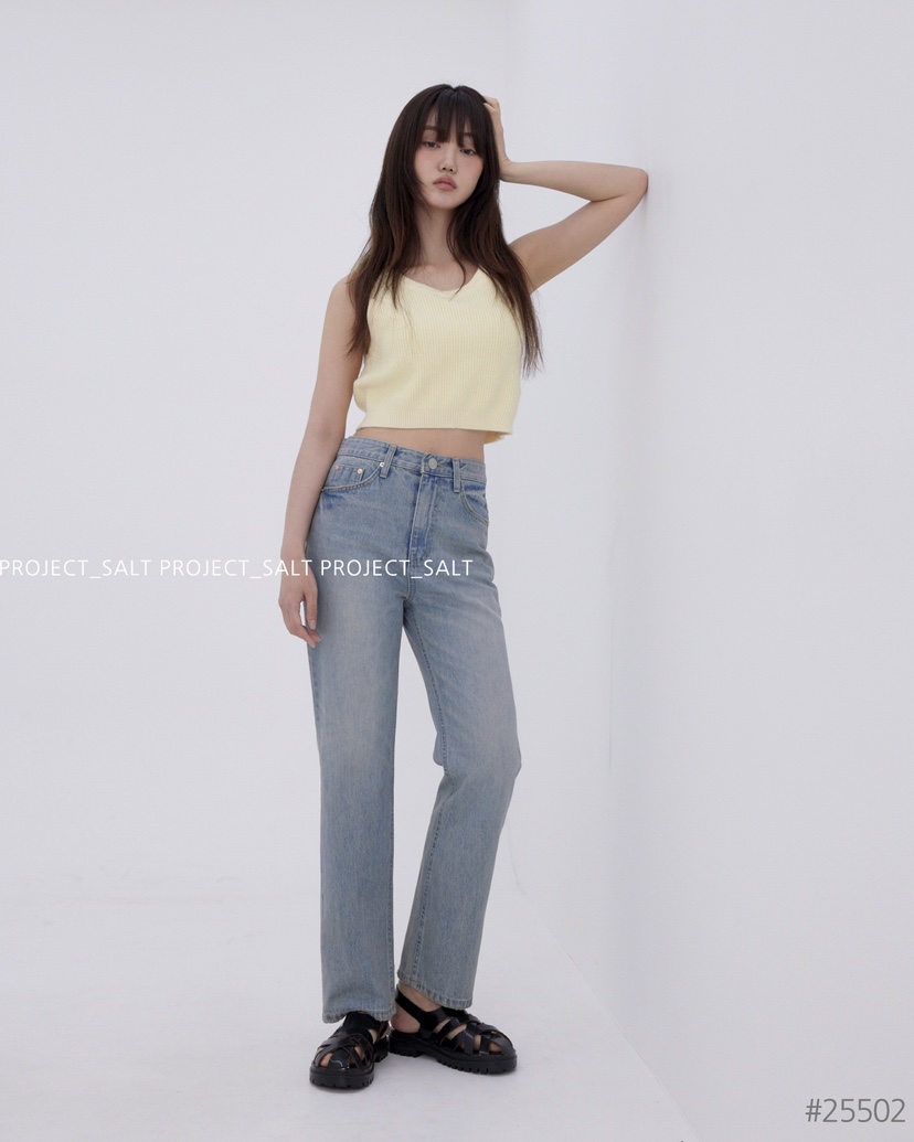 PROJECT SALT(此品牌名稱會遭售假投訴,建議淘寶店鋪商品名稱中不要使用)直郵韓國代購㊣女裝新款推薦牛仔褲PROJECTSALT牛仔褲