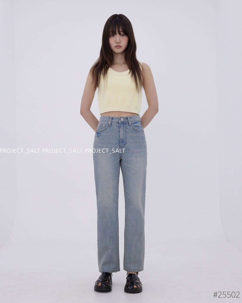 PROJECT SALT(此品牌名稱會遭售假投訴,建議淘寶店鋪商品名稱中不要使用)直郵韓國代購㊣女裝新款推薦牛仔褲PROJECTSALT牛仔褲