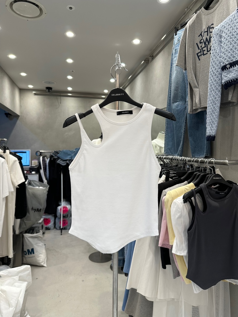 CELEBRITY-A韓國直郵㊣女裝新品25春夏時尚熱賣人氣吊帶背心CELEBRITY-A吊帶/背心圖色1