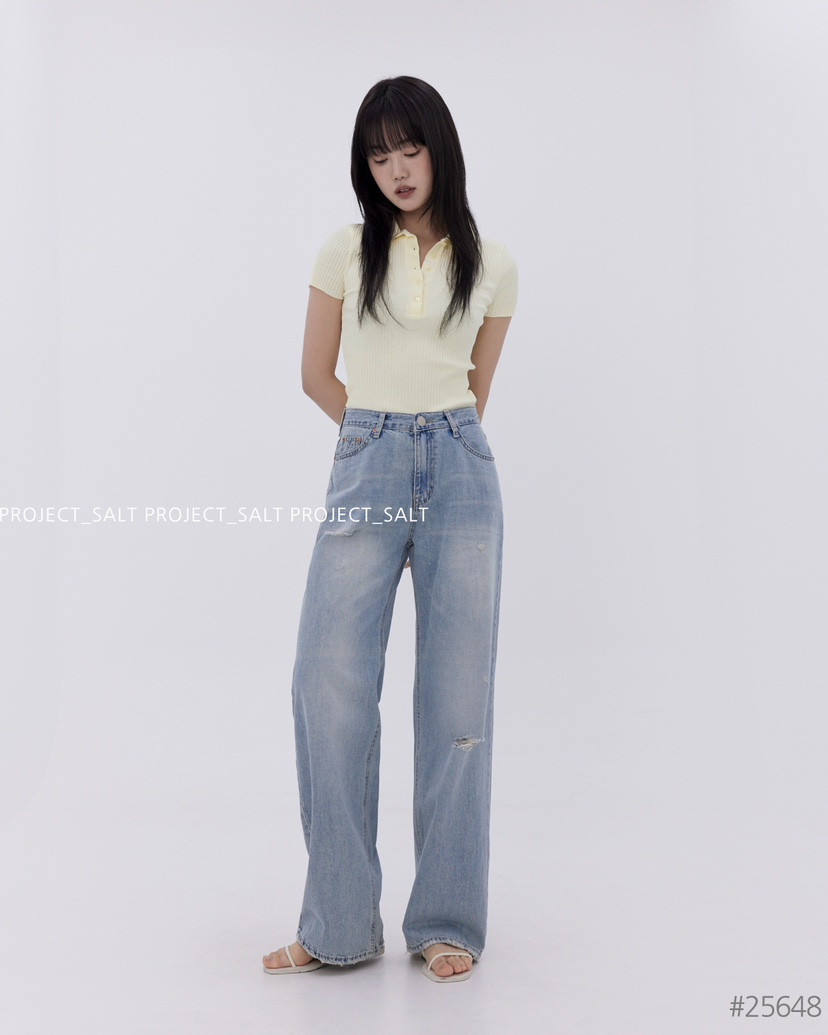 PROJECT SALT(此品牌名稱會遭售假投訴,建議淘寶店鋪商品名稱中不要使用)直郵韓國代購㊣女裝新品熱賣牛仔褲PROJECTSALT牛仔褲