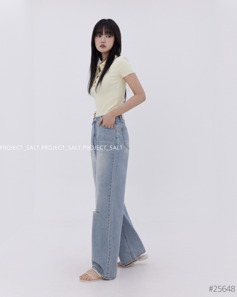 PROJECT SALT(此品牌名稱會遭售假投訴,建議淘寶店鋪商品名稱中不要使用)直郵韓國代購㊣女裝新品熱賣牛仔褲PROJECTSALT牛仔褲