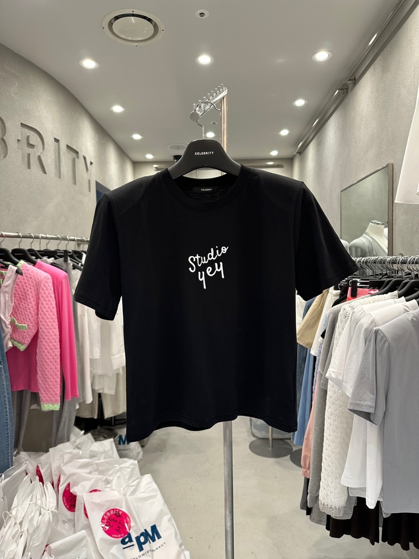 CELEBRITY-A直郵韓國代購㊣女裝新品休閑熱賣時尚推薦25春夏T恤CELEBRITY-AT恤圖色4