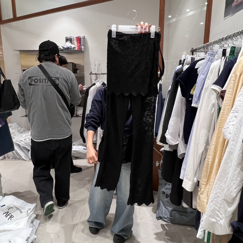 TEMPTING韓國直郵㊣女裝新款25春夏時尚熱賣休閑人氣套裝蕾絲TEMPTING套裝圖色2