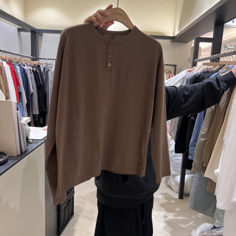 SELF SERVICE韓國㊣直郵東大門代購女裝新款熱賣休閑長袖T恤SELF SERVICE長袖T恤圖色3