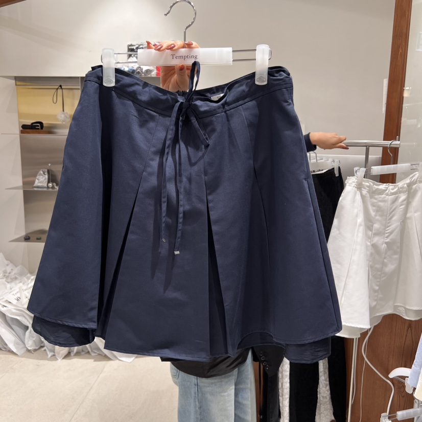 TEMPTING韓國直郵㊣女裝新品時尚熱賣人氣休閑25春夏短裙褶皺TEMPTING短裙圖色2