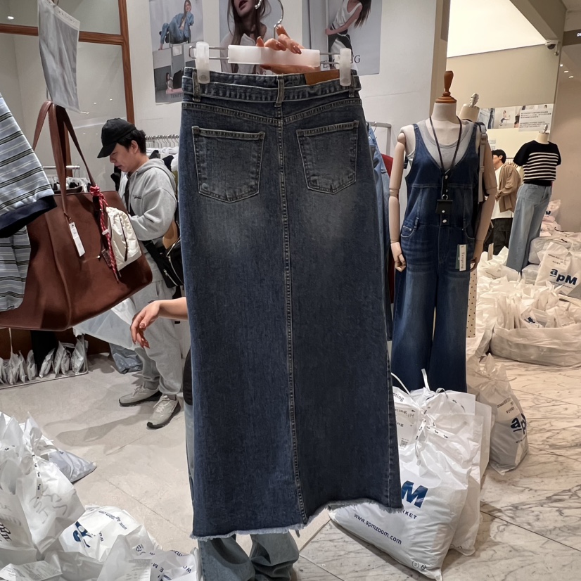 TEMPTING韓國直郵㊣女裝新款推薦時尚休閑25春夏長裙含腰帶TEMPTING長裙