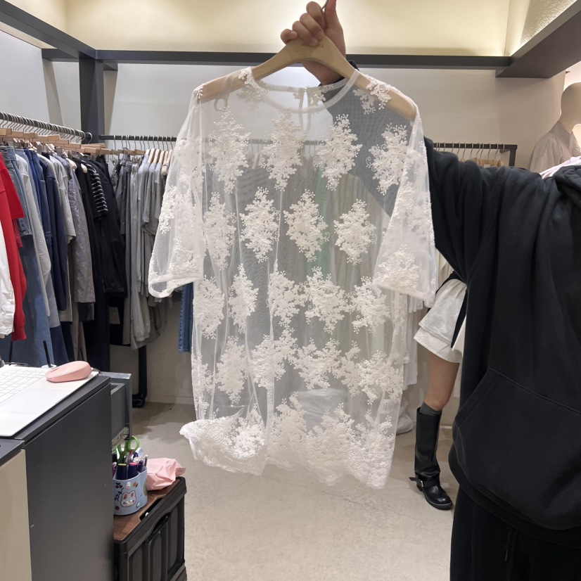 SELF SERVICE韓國㊣直郵東大門代購女裝新品休閑襯衫蕾絲衫SELF SERVICE襯衫/蕾絲衫圖色2