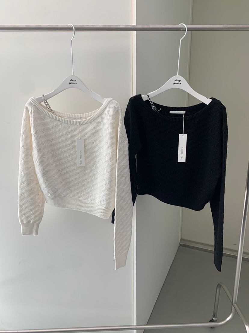 SHOP POSTER韓國直郵㊣女裝新款時尚休閑25春夏熱賣針織衫SHOP_POSTER針織衫