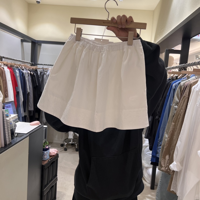 SELF SERVICE韓國㊣直郵東大門代購女裝新品人氣休閑25春夏短裙SELF SERVICE短裙