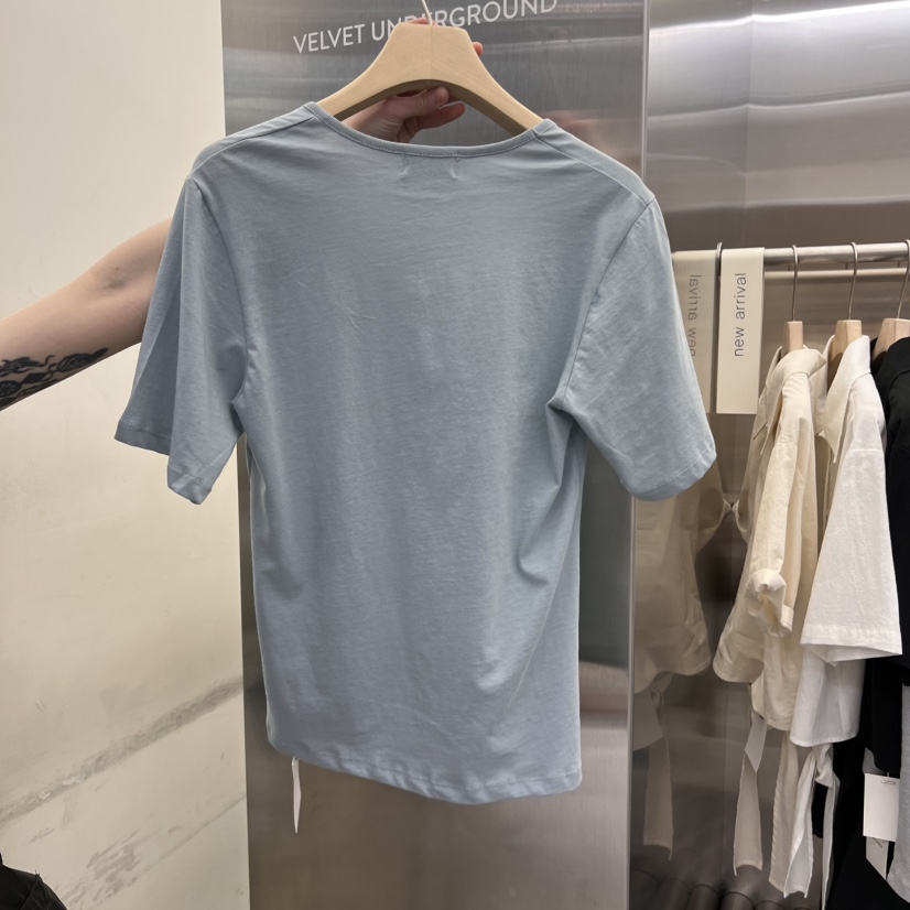 VELVET UNDERGROUND直郵韓國代購㊣女裝新品25春夏人氣T恤VELVET UNDERGROUNDT恤