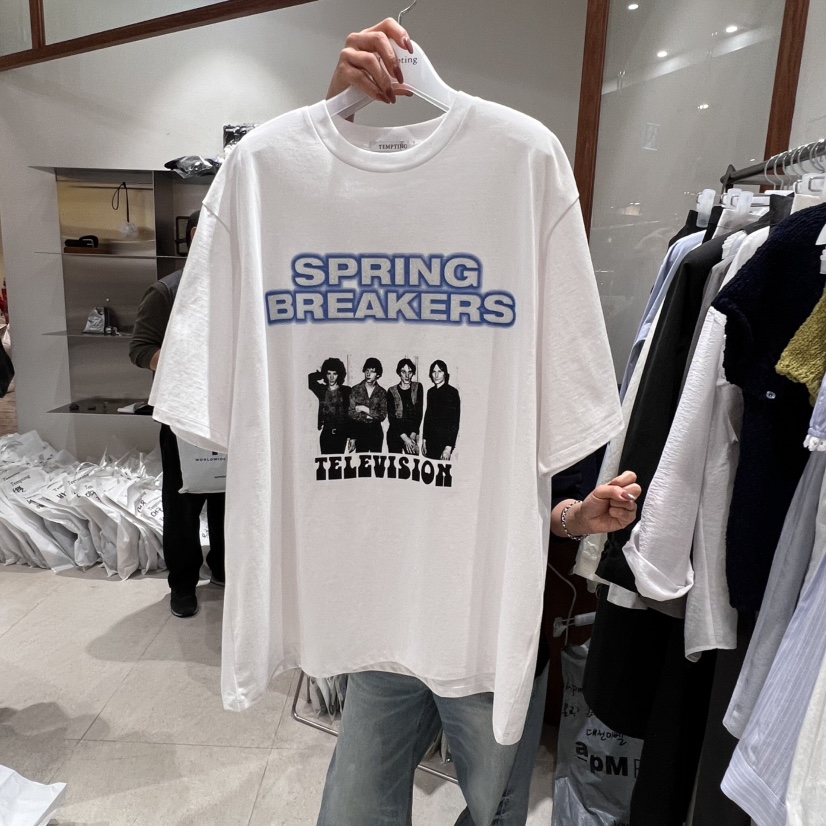 TEMPTING韓國直郵㊣女裝新品25春夏休閑人氣推薦時尚熱賣T恤TEMPTINGT恤圖色2