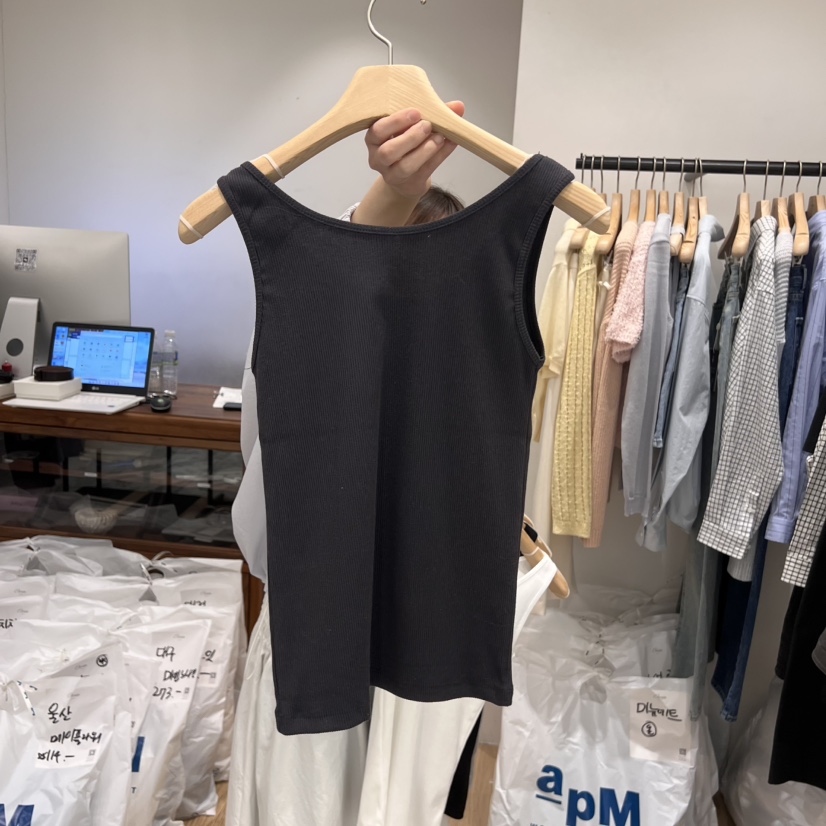 OURIN韓國㊣直郵東大門代購女裝新品休閑25春夏推薦吊帶背心OURIN吊帶/背心