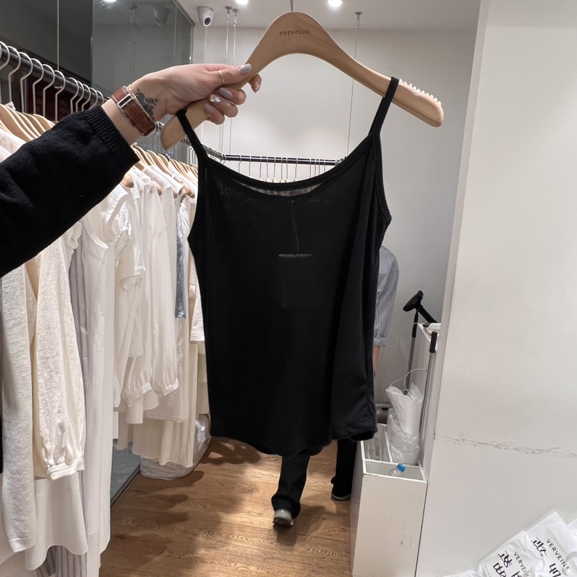 VERVEINE韓國直郵㊣女裝新品人氣25春夏推薦時尚吊帶背心天絲VERVEINE吊帶/背心圖色2