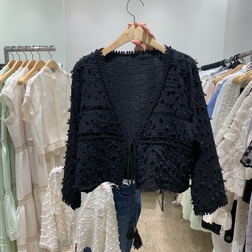 A韓國㊣直郵東大門代購女裝新款熱賣時尚25春夏休閑襯衫蕾絲衫A STORE襯衫/蕾絲衫圖色2