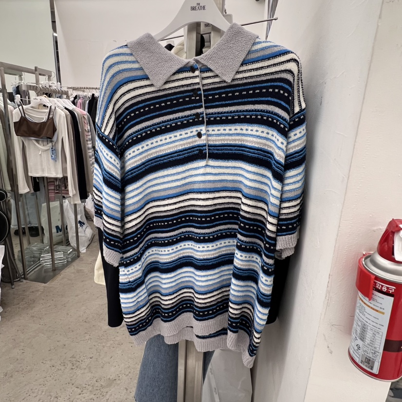 BREATHE韓國直郵㊣東大門實拍女裝新品25春夏推薦時尚針織衫BREATHE針織衫圖色2