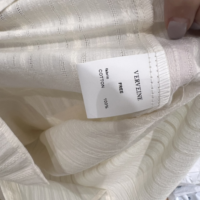VERVEINE韓國直郵㊣東大門實拍女裝新品25春夏襯衫蕾絲衫褶皺VERVEINE襯衫/蕾絲衫