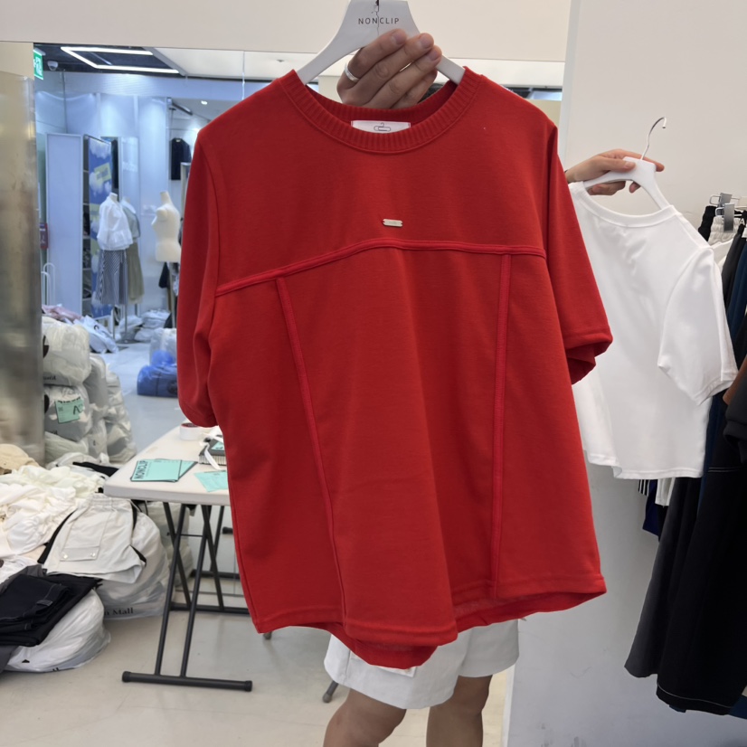 NON CLIP韓國直郵㊣東大門實拍女裝新款推薦人氣時尚休閑T恤NON CLIPT恤圖色4