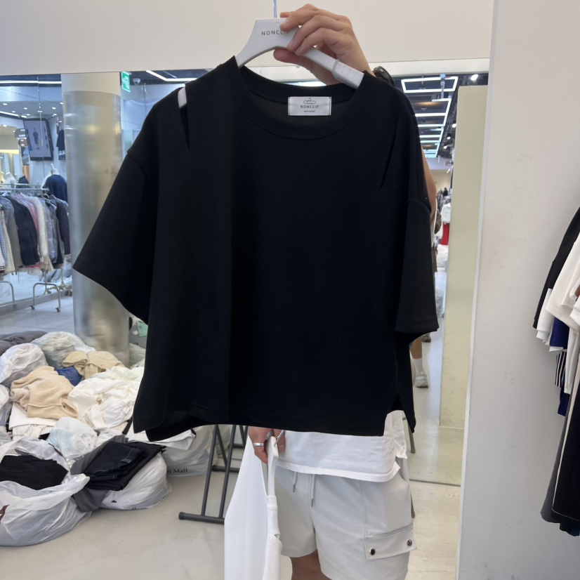 NON CLIP直郵韓國代購㊣女裝新品推薦休閑25春夏熱賣人氣T恤NON CLIPT恤圖色2