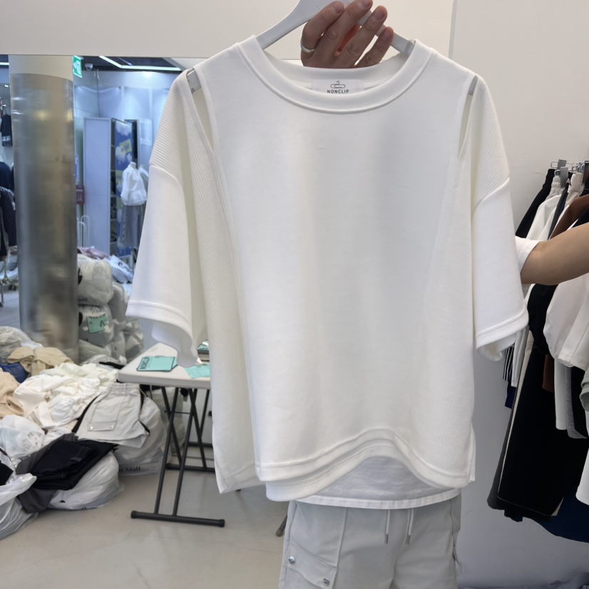 NON CLIP直郵韓國代購㊣女裝新品推薦休閑25春夏熱賣人氣T恤NON CLIPT恤圖色3