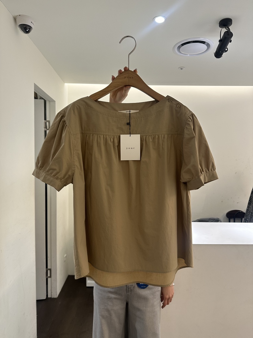 YOUR-P韓國直郵㊣東大門實拍女裝新款時尚25春夏襯衫蕾絲衫YOUR-P襯衫/蕾絲衫圖色3