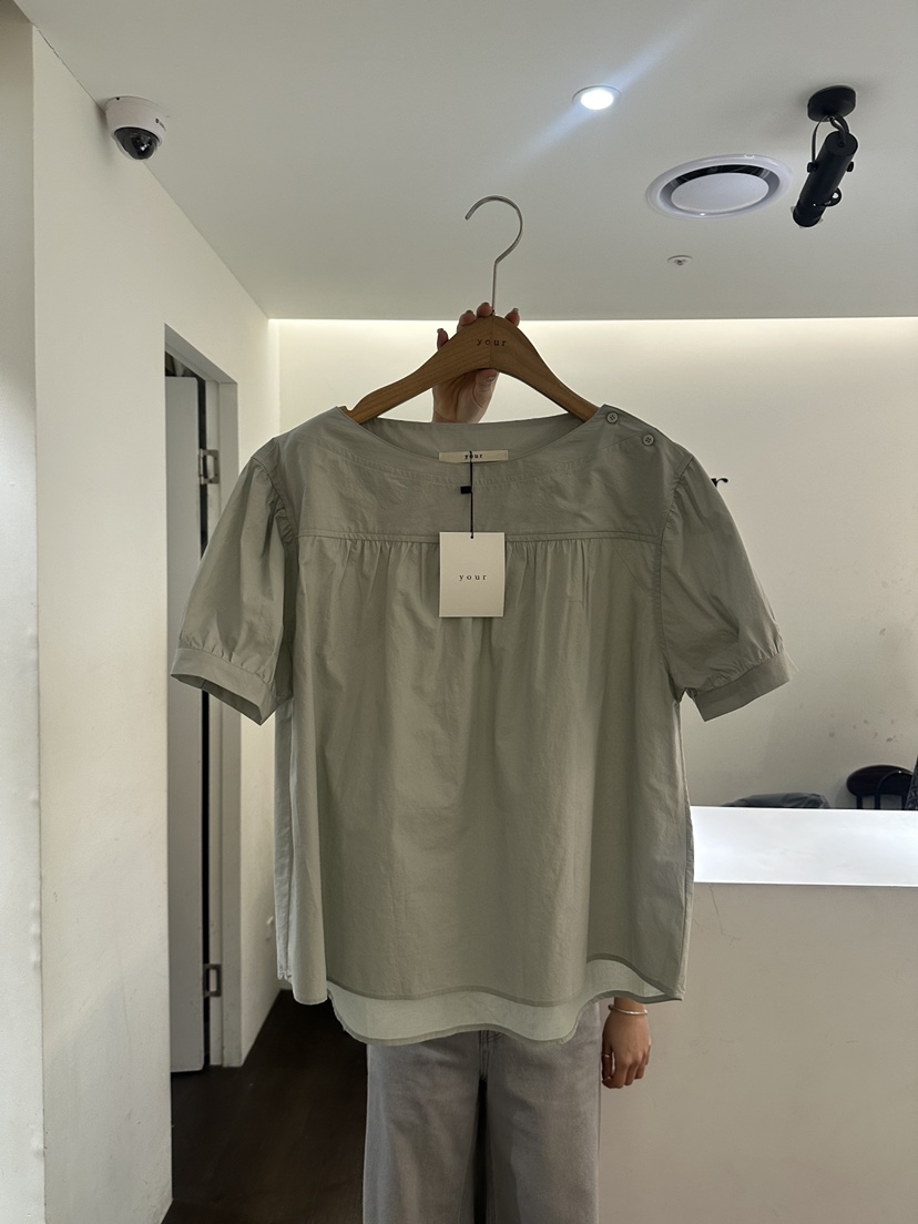 YOUR-P韓國直郵㊣東大門實拍女裝新款時尚25春夏襯衫蕾絲衫YOUR-P襯衫/蕾絲衫圖色4