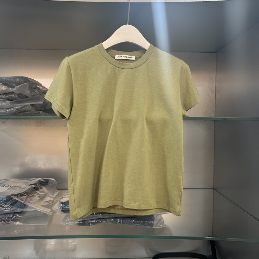 AIME HOPE MAKE韓國㊣直郵東大門代購女裝新品25春夏熱賣T恤AIME HOPE MAKET恤圖色4