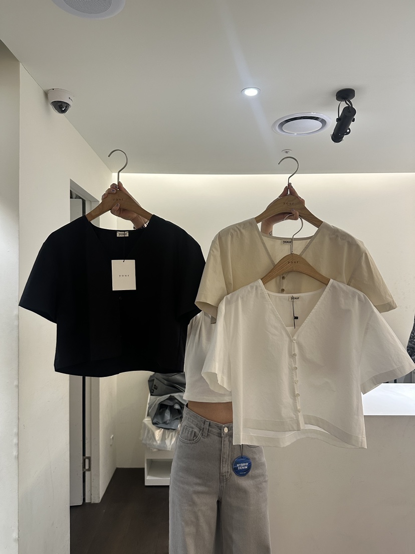 YOUR-P直郵韓國代購㊣女裝新品25春夏熱賣休閑時尚襯衫蕾絲衫YOUR-P襯衫/蕾絲衫