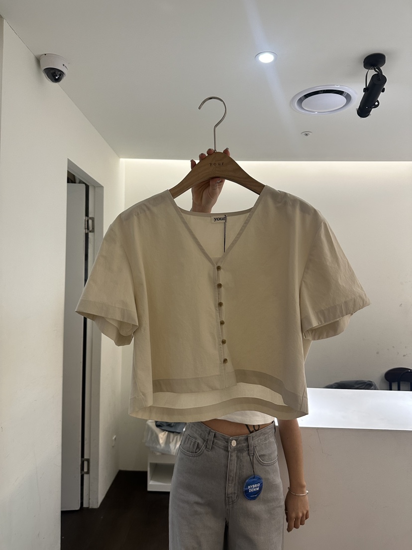 YOUR-P直郵韓國代購㊣女裝新品25春夏熱賣休閑時尚襯衫蕾絲衫YOUR-P襯衫/蕾絲衫